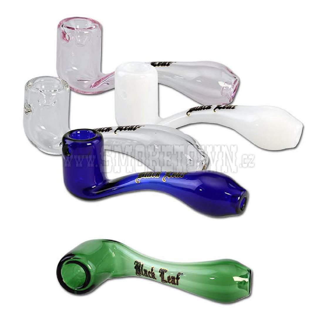 Black Leaf Glass Pure Pipe Blue