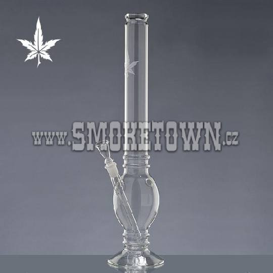 Sand Leaf Glass Bong Flask 37cm