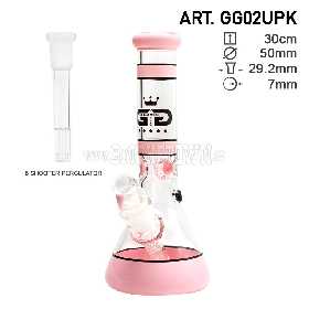 Grace Glass Beaker Series Pink 30cm 2