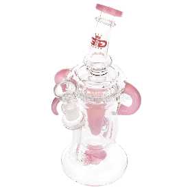 Grace Glass Pink Recycle Bong Series 24cm