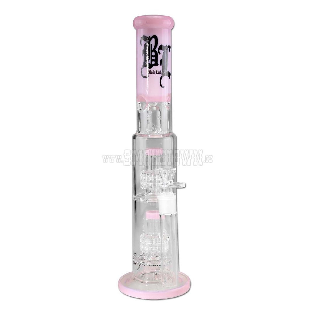 BL Ice Bong 2x Drum Percolator Pink 40 cm
