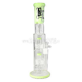 BL Ice Bong 2x Drum Percolator Lime 40 cm