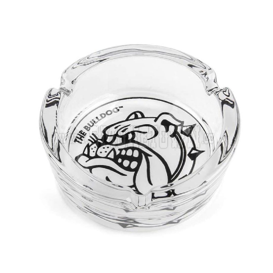 The Bulldog Glass Ashtray White