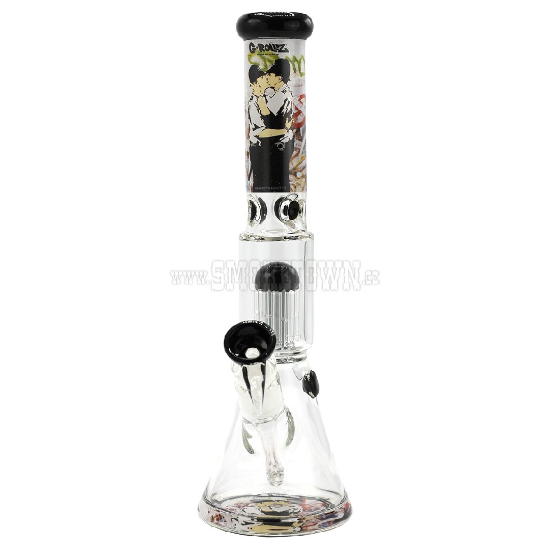 G-Rollz Banksy s Cop on cop - 8-Arm Percolator Beaker Yellow 35 cm