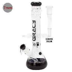 Grace Glass Pearl Glass Black 40cm