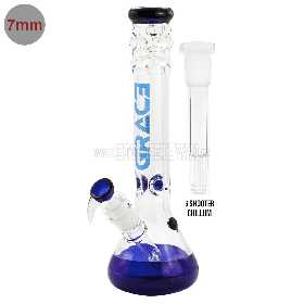Grace Glass Pearl Glass Blue 40cm
