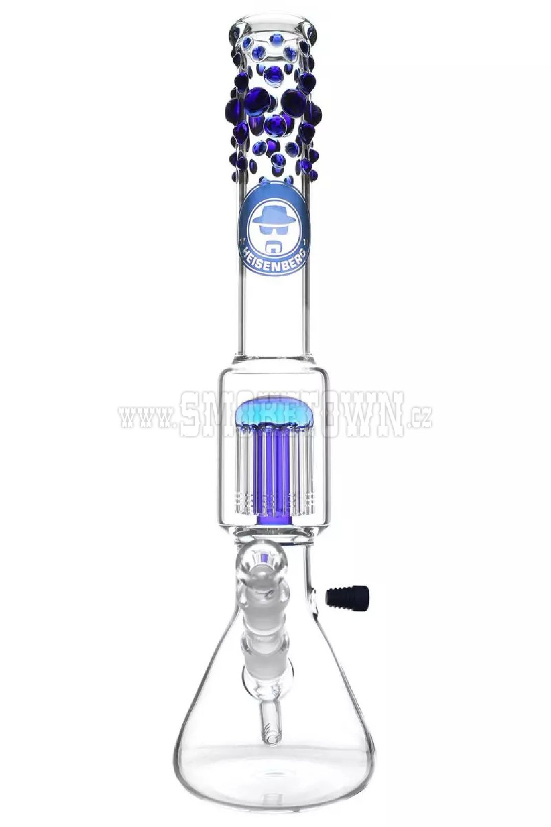 Heisenberg Beaker Bubble 12 Arm Perc Blue 50cm