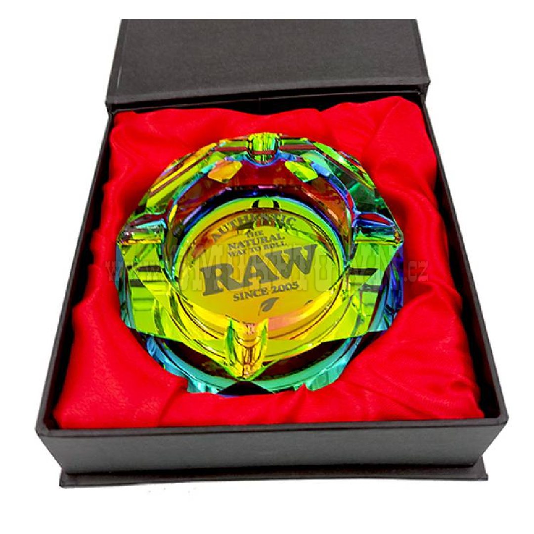 RAW Rainbow Glass Ashtray