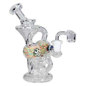 Black Leaf Recycle Bong GLOW IN THE DARK 18cm