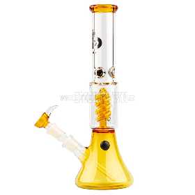 Grace Glass  Small Boy Umber Beaker Spiral perc Bong 34,5cm 2