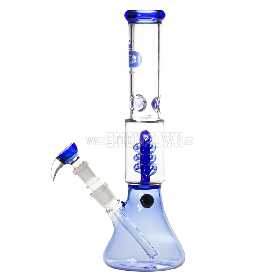 Grace Glass Small Boy Blue Beaker Spiral perc Bong 34,5cm 2