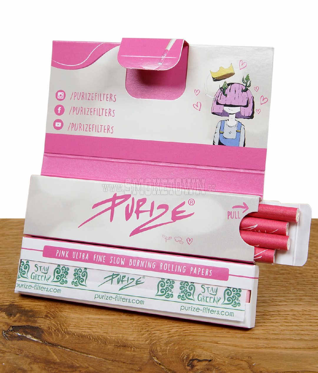 PURIZE KS Slim Papes and Tips PINK