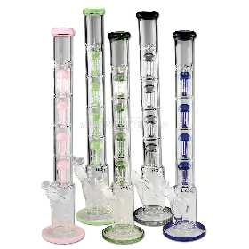 BL The Skyscraper Ice Bong 4x 8-Arm Tree Perco Green 62cm 2