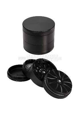 Masher Aluminium Grinder 4-part black