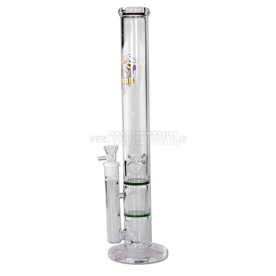 Black Leaf 2x Honey Comb Ice Bong green 45cm