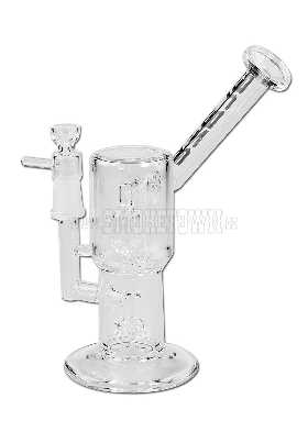 BLAZE GLASS bubbler with Showerhead- and Cone Diffusser 20cm