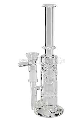 Black Leaf Percolator Bong with HoneyComb 25cm