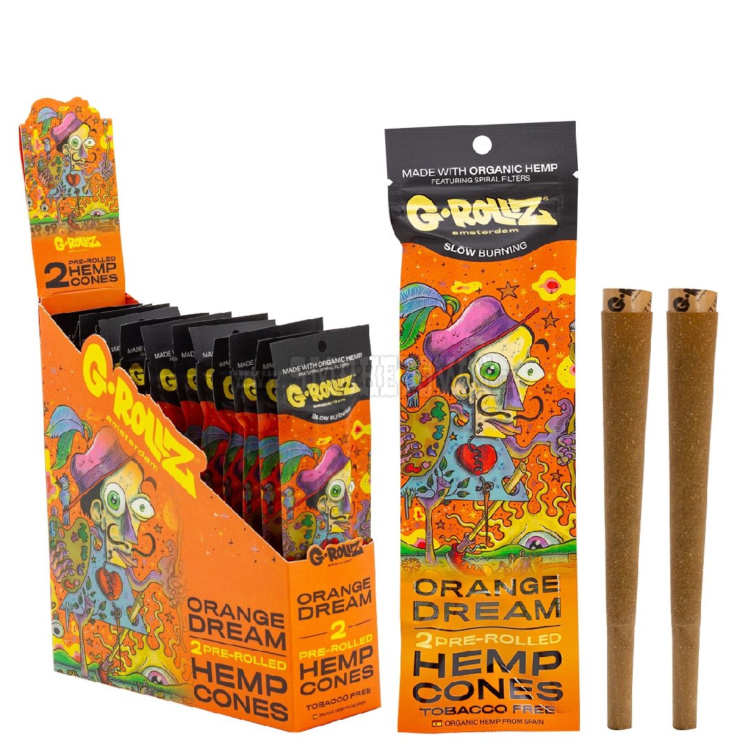 G-Rollz 2x Orange Flavored Pre-Rolled Hemp Cones