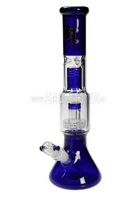 BL Glass Bong Multi-Level-Bong Percolator Ice Blue 37cm