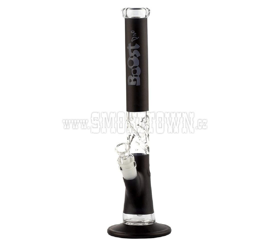 Boost Pro Straight Glass Bong Black 50cm