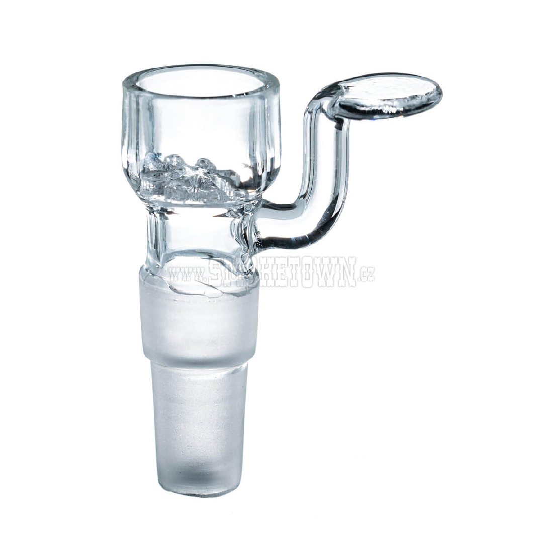 Transparent Bong Glass Bowl Holder with Screen Dual Size SG14/SG18