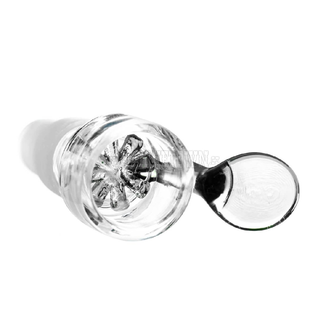 Transparent Bong Glass Bowl Holder with Screen Dual Size SG14/SG18 2