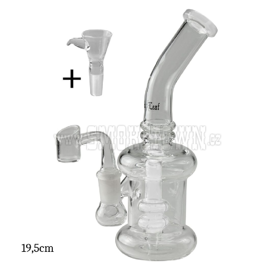 Black Leaf Percolator Bong Herbs + Oil 20cm