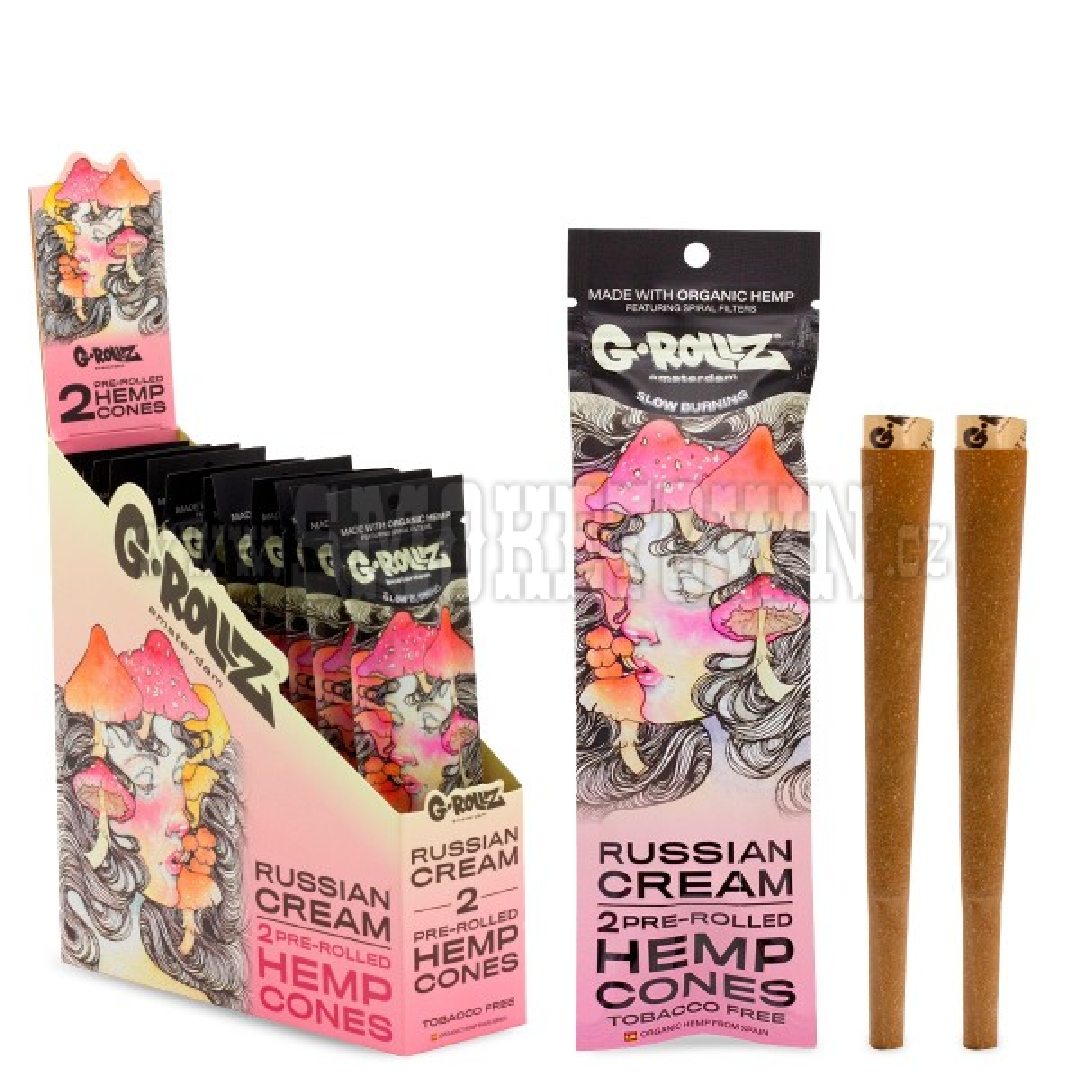 G-Rollz 2x ´Russian Cream´ Pre-Rolled Hemp Cones