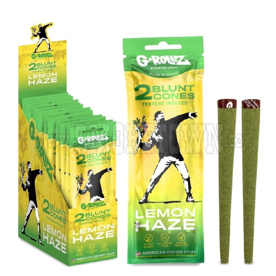 G-Rollz | Banksy´s Graffiti - 2x ´Lemon Haze´ Terpene-infused Cones