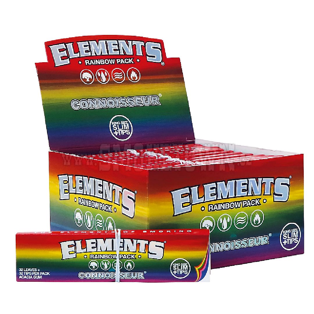 Elements Rainbow Connoisseur-KS Slim+Tips
