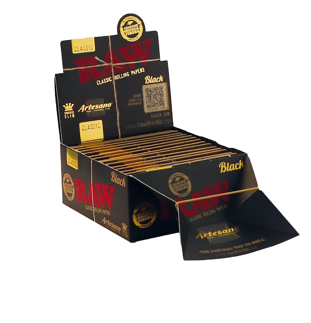 RAW BLACK ARTESANO - KS SLIM + TIPS