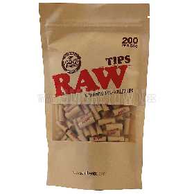 RAW Prerolled Tips 200ks-6mm