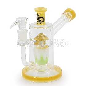 Grace Glass Yellow Mushroom Percolator 19cm SG 18.8