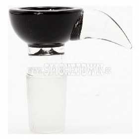 Black Glass Bong Bowl with Handle  SG 14.5