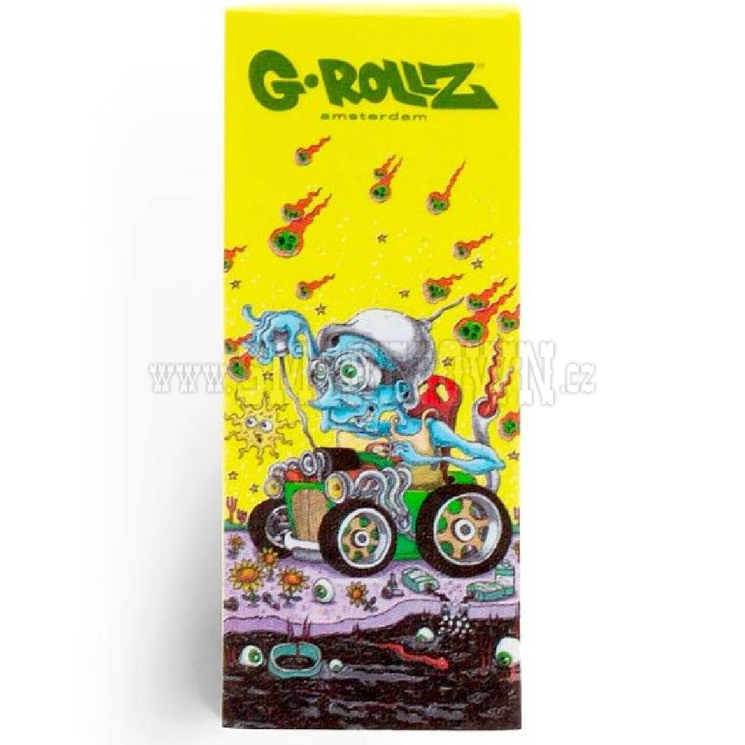 G-Rollz | Dunkees ´´Hotrod Guy´´ Yellow Filter Tips 2,5 X 6cm 50 Tips 2