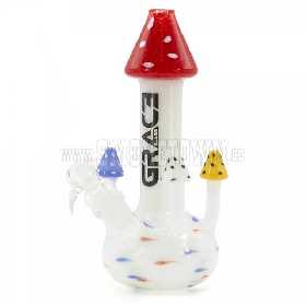 Grace Glass Magic Mushrooms Bong 24.5cm SG:18.8