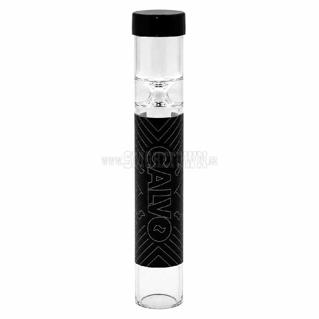 Skleněná Šlukovka (Hitter) s Víčkem – CALVO Black