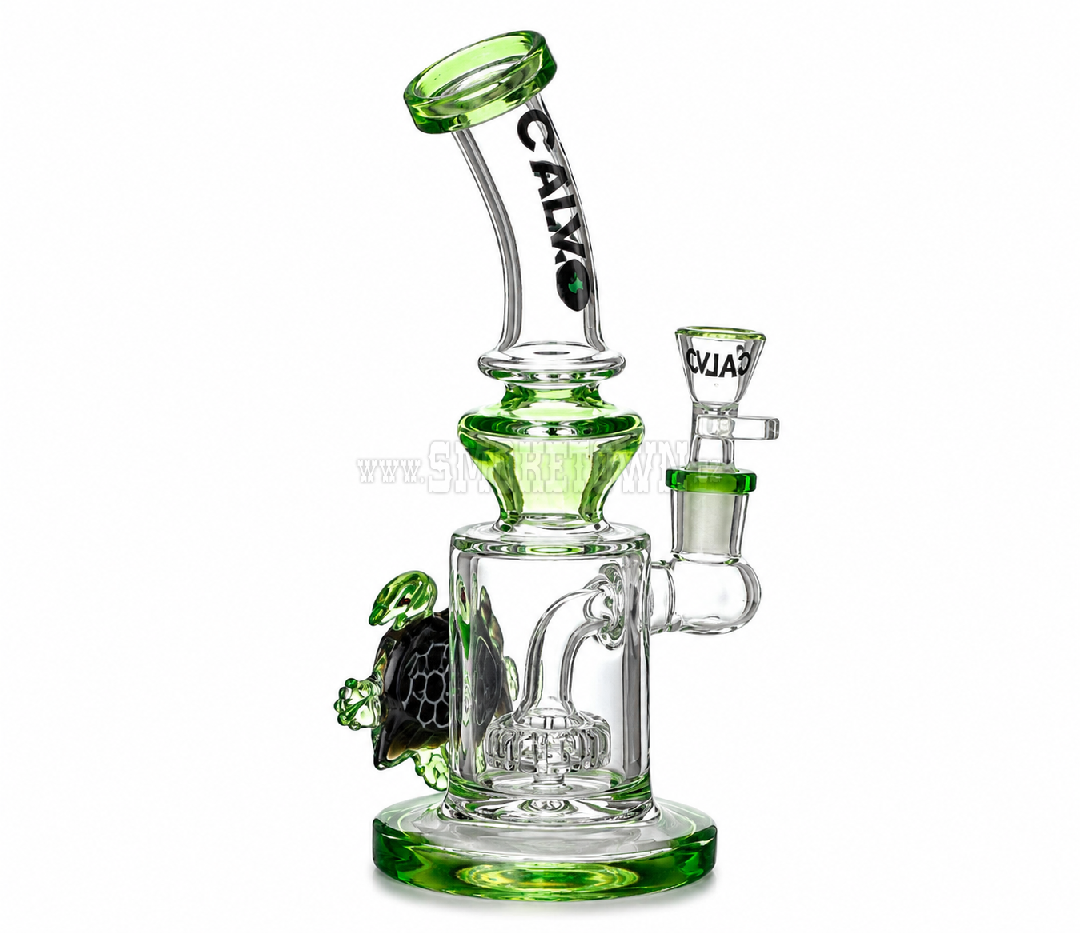 Calvo Turtle Glass Bong Green SG 14.5