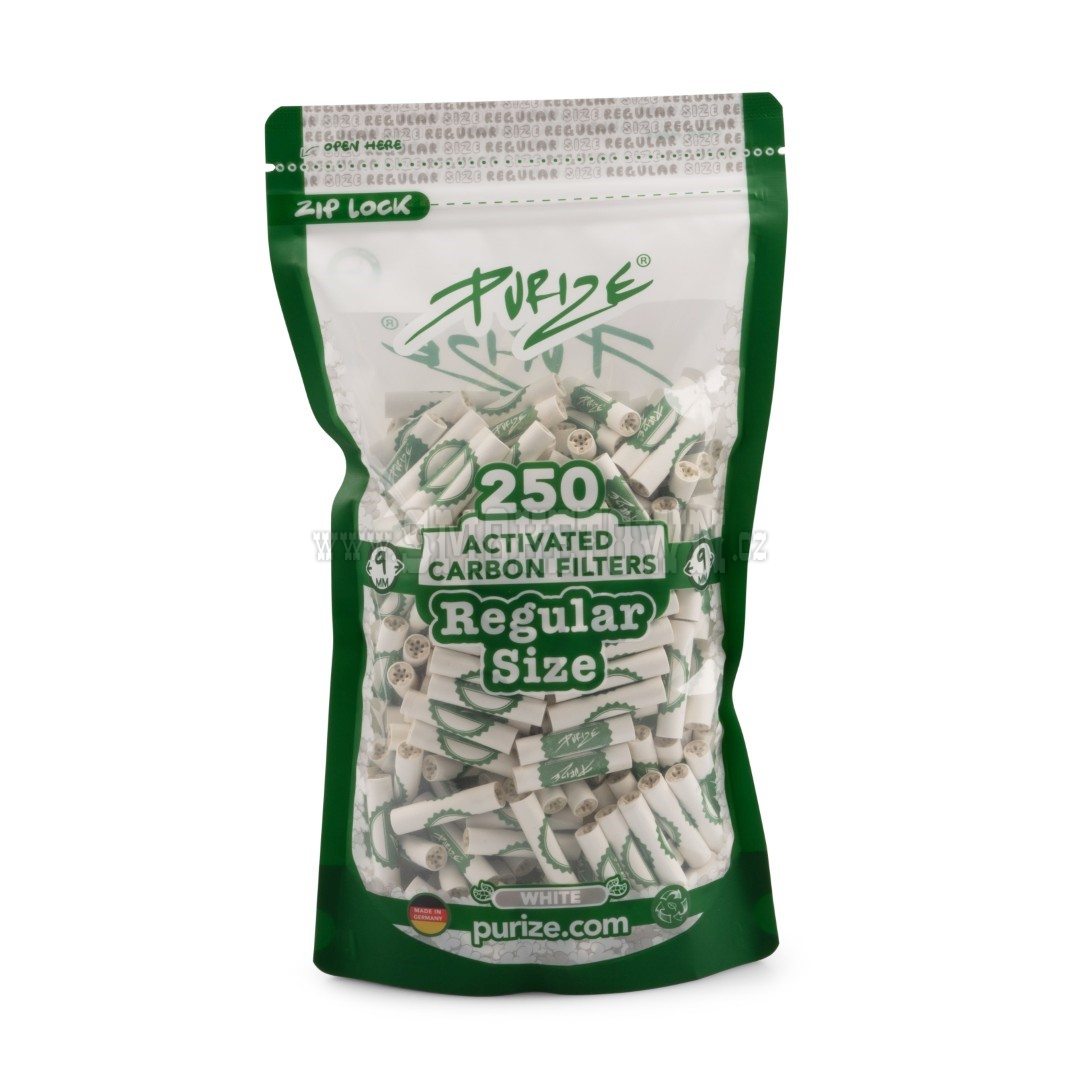 PURIZE Aktivni filtry 9mm 250ks WHITE