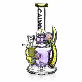 Skleněný bong CALVO Horned Showerhead – fialový