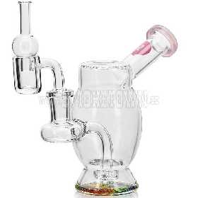 CALVO Bubble Rig Wax Set, růžová, 13 cm, SG 14.5