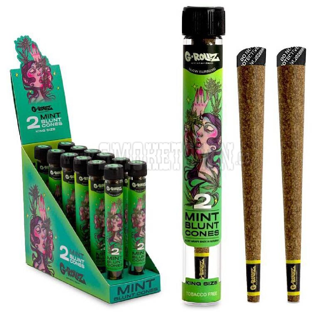 G-Rollz 2x Pre-rolled Mint Cones – 12 Pack Display