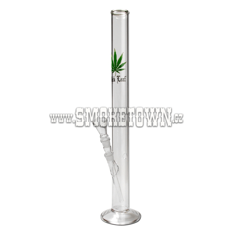 Black Leaf Glass Bong Sraight 60cm