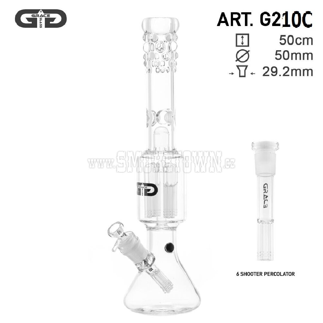 Grace Glass 7MM Icebong 4x6Dome Perculator 50cm