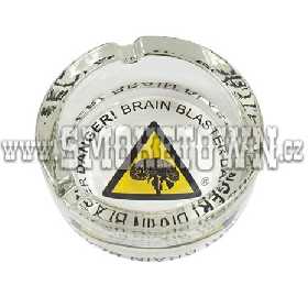 Skleněný popelník Danger brain!