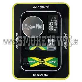 Jamaica Metal Pipe Giftset with Magno Mix 2Part Grinder and Lighter