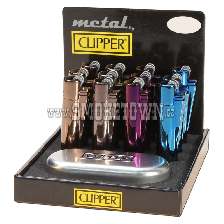 Kovový Clipper s krabičkou barevný