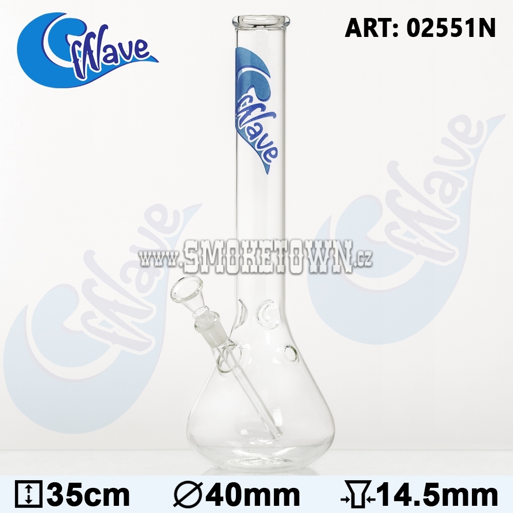Wave ICE Glass Bong Cone 35cm