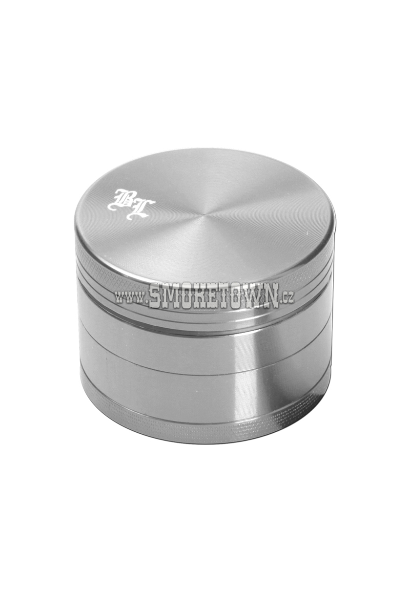 Black Leaf Grinder Silver 4pc